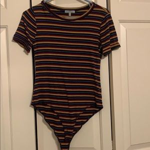 BRAND NEW Charlotte Russe Striped Bodysuit